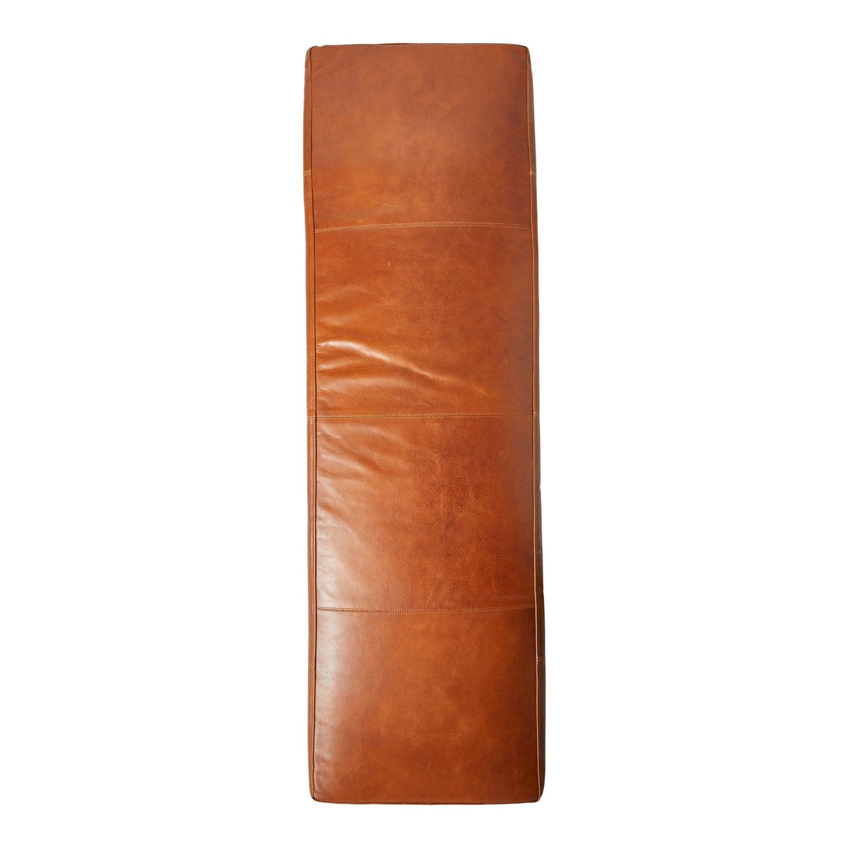 Buffalo Leather Bench Cushion 140 x 40 x 5 cm - Cognac