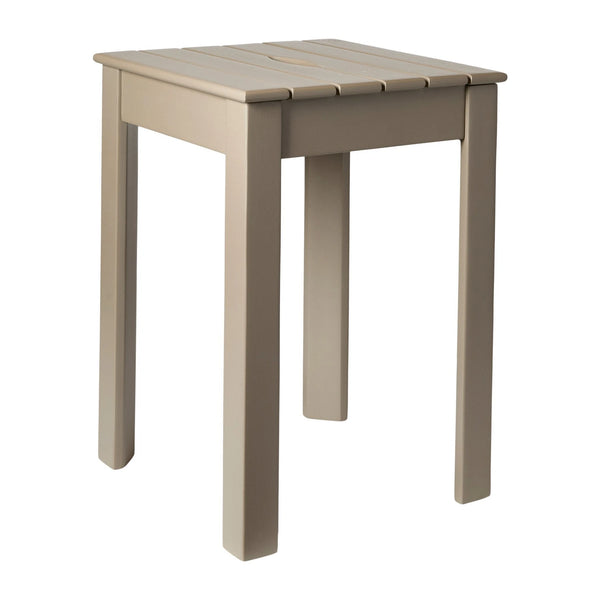 Tokyo Stackable Stool Acacia 32 x 32 x 46 cm - Taupe