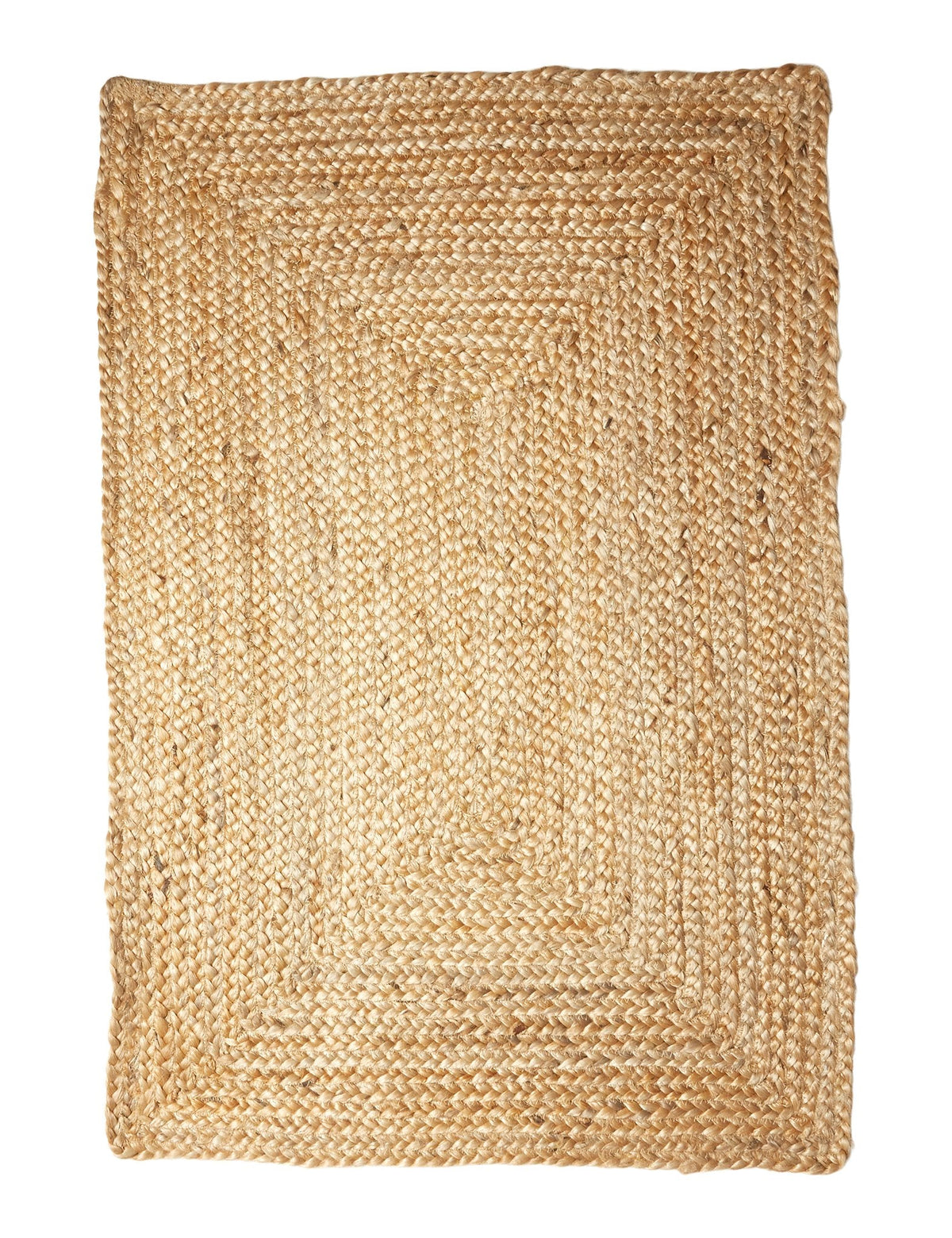 Braided Jute Mat 40 x 60 cm - Natural