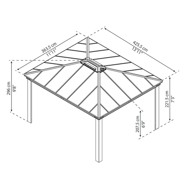 Dallas 12 ft. × 14 ft. Gazebo Kit