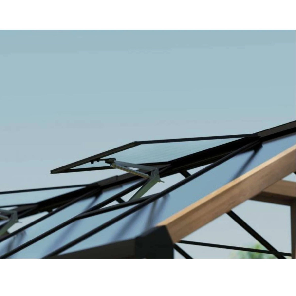 Greenhouse Kit Natura Cedar Wood 8 ft. x 17 ft. - Clear polycarbonate panels