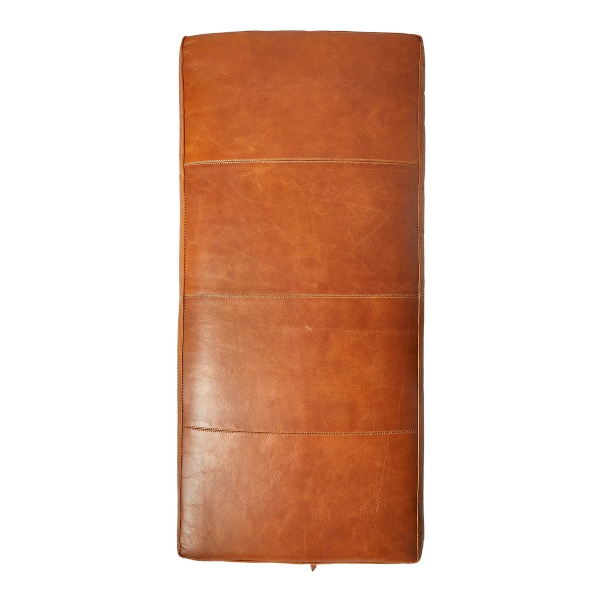 Buffalo Leather Bench Cushion 88 x 40 x 5 cm - Cognac
