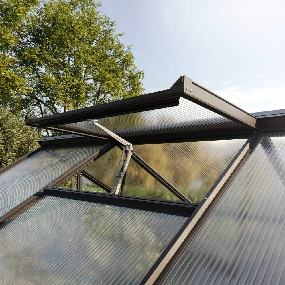 Greenhouse Galant II, 4 mm glass + polycarbonate, fir green