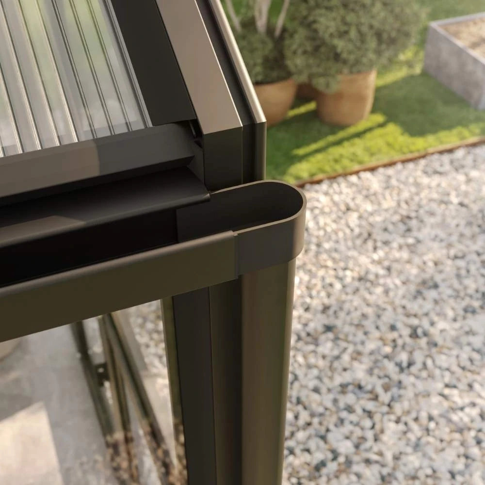 Greenhouse Galant II, 4 mm glass + polycarbonate, fir green