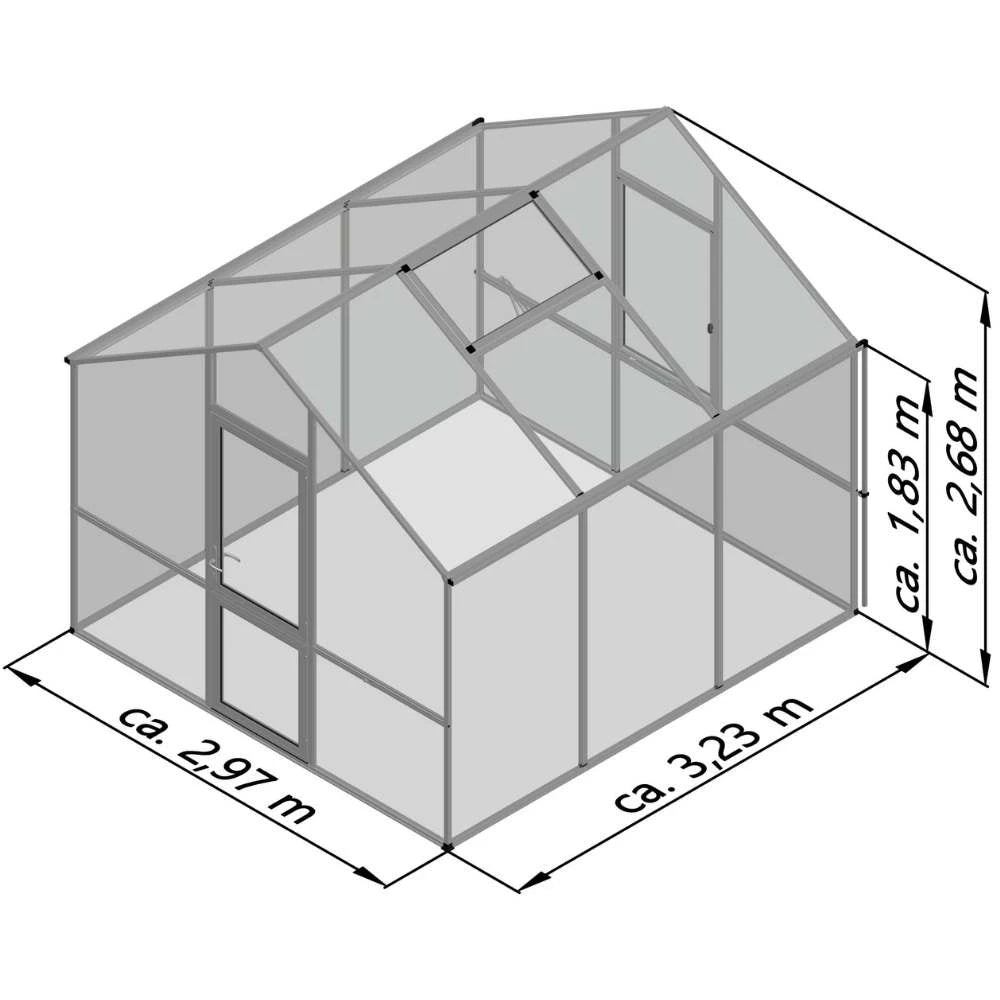 Greenhouse Lilie III, blank